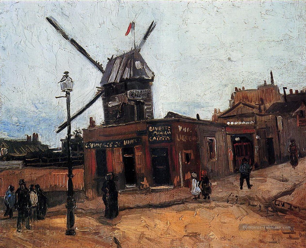Le Moulin de la Galette Vincent van Gogh Peintures à l'huile